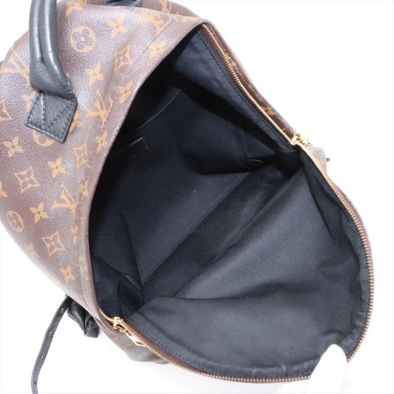 Louis Vuitton Backpack Palm Springs MM Brown Monogram Gold — view 6