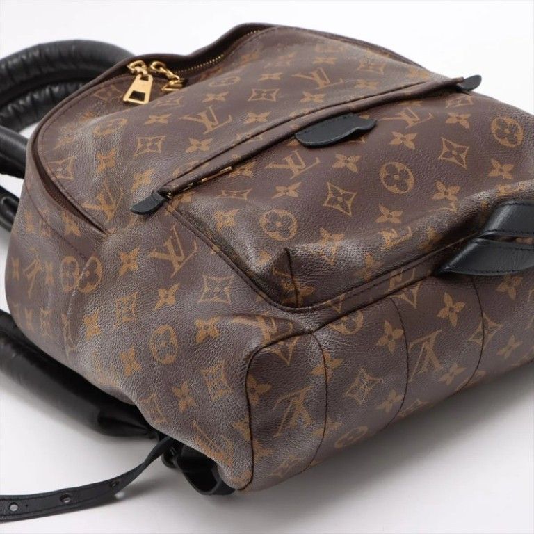Louis Vuitton Backpack Palm Springs MM Brown Monogram Gold — view 5