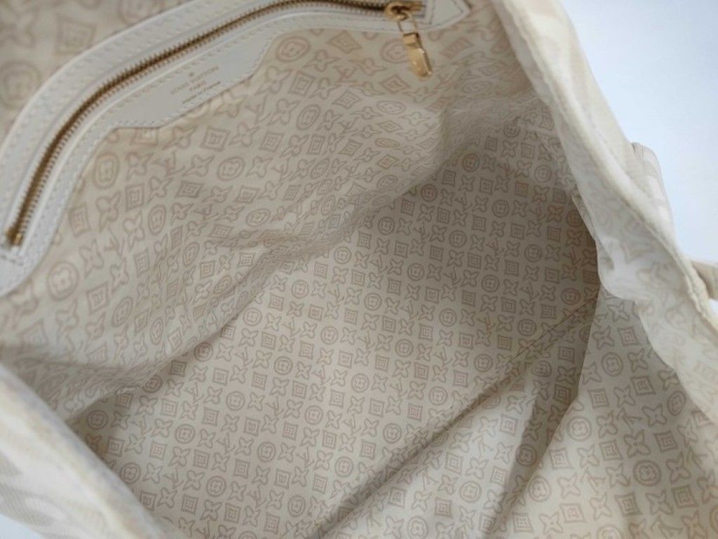 Louis Vuitton Tote Cruise Line Taisienne PM Sable Leather Canvas Gold — view 8