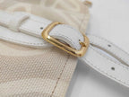 Louis Vuitton Tote Cruise Line Taisienne PM Sable Leather Canvas Gold — view 5
