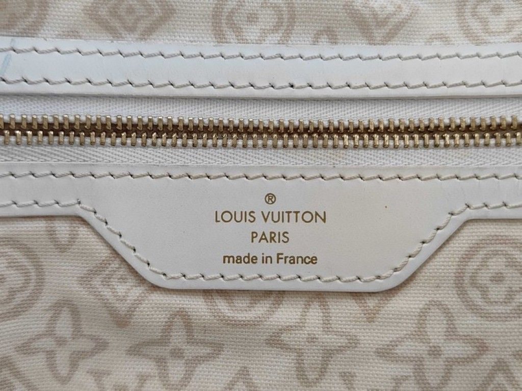 Louis Vuitton Tote Cruise Line Taisienne PM Sable Leather Canvas Gold — view 9