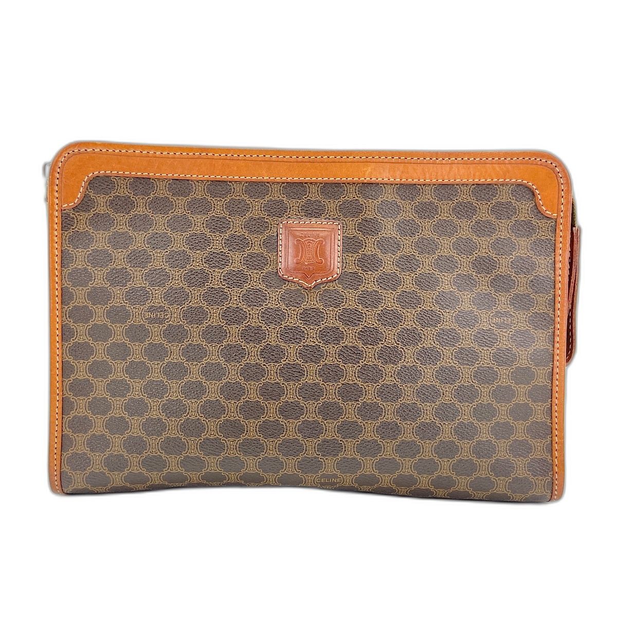 Celine Clutch Macadam Brown