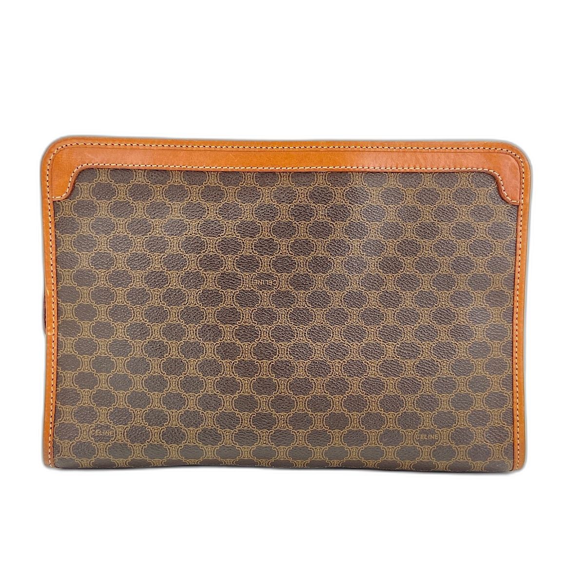 Celine Clutch Macadam Brown — view 2