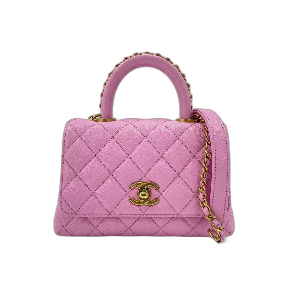 Chanel Handbag Coco Handle Quilted