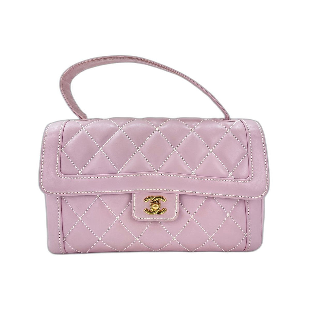 Chanel Handbag Quilted Pink