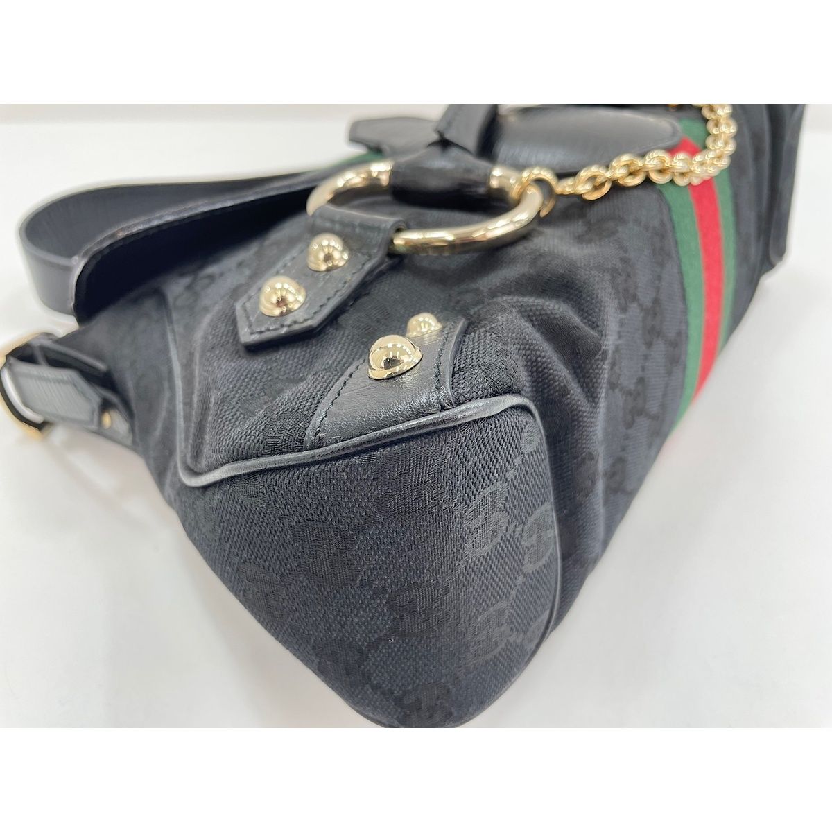 Gucci Handbag Horsebit Black — view 8
