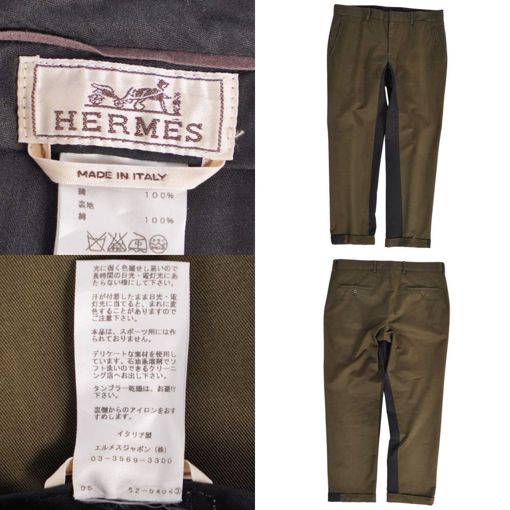 Hermes Pants Long Chinos Cotton — view 6