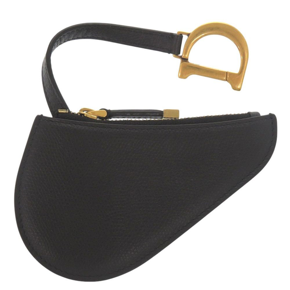 Dior Saddle Leather Black Coin Case