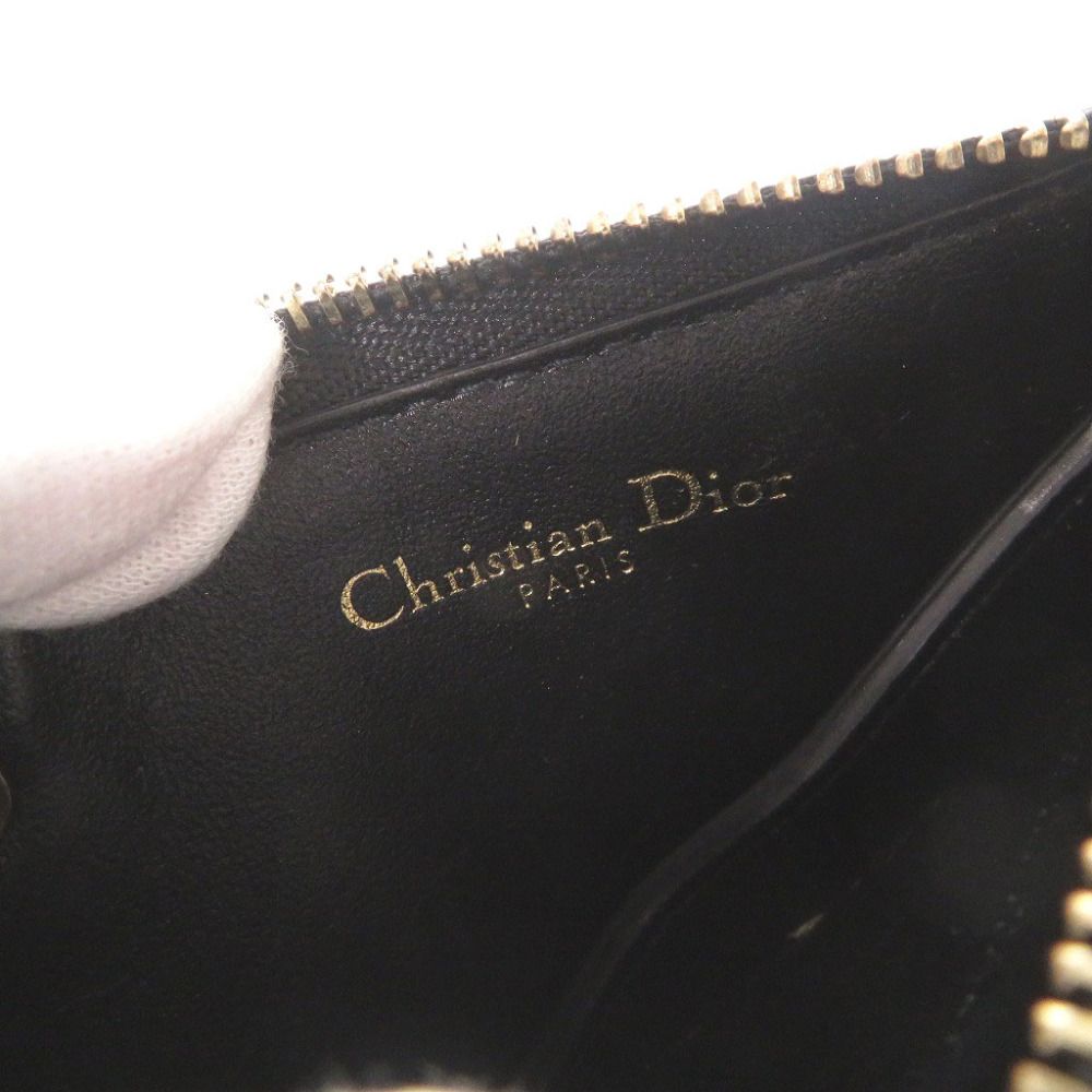 Dior Saddle Leather Black Coin Case — view 4