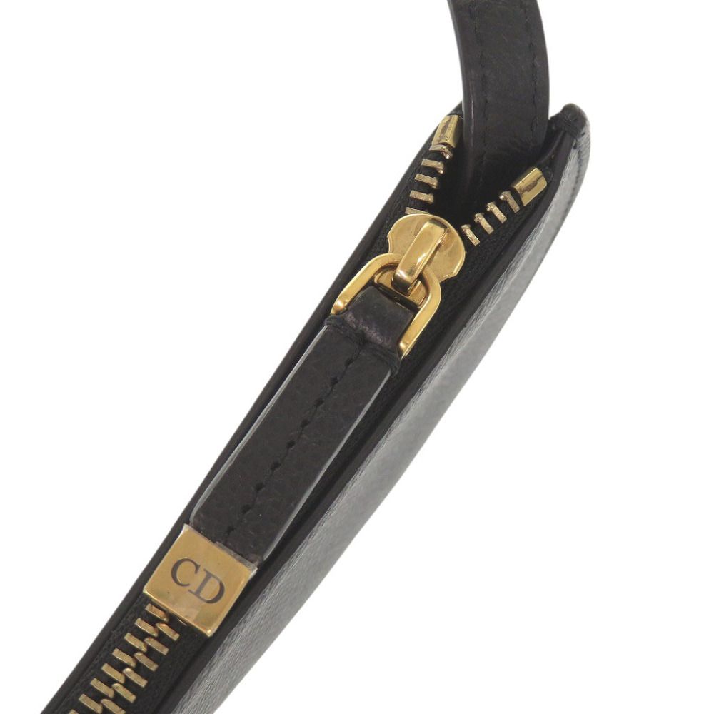 Dior Saddle Leather Black Coin Case — view 6