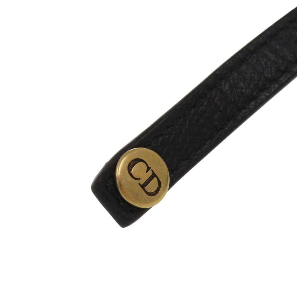 Dior Saddle Leather Black Coin Case — view 8