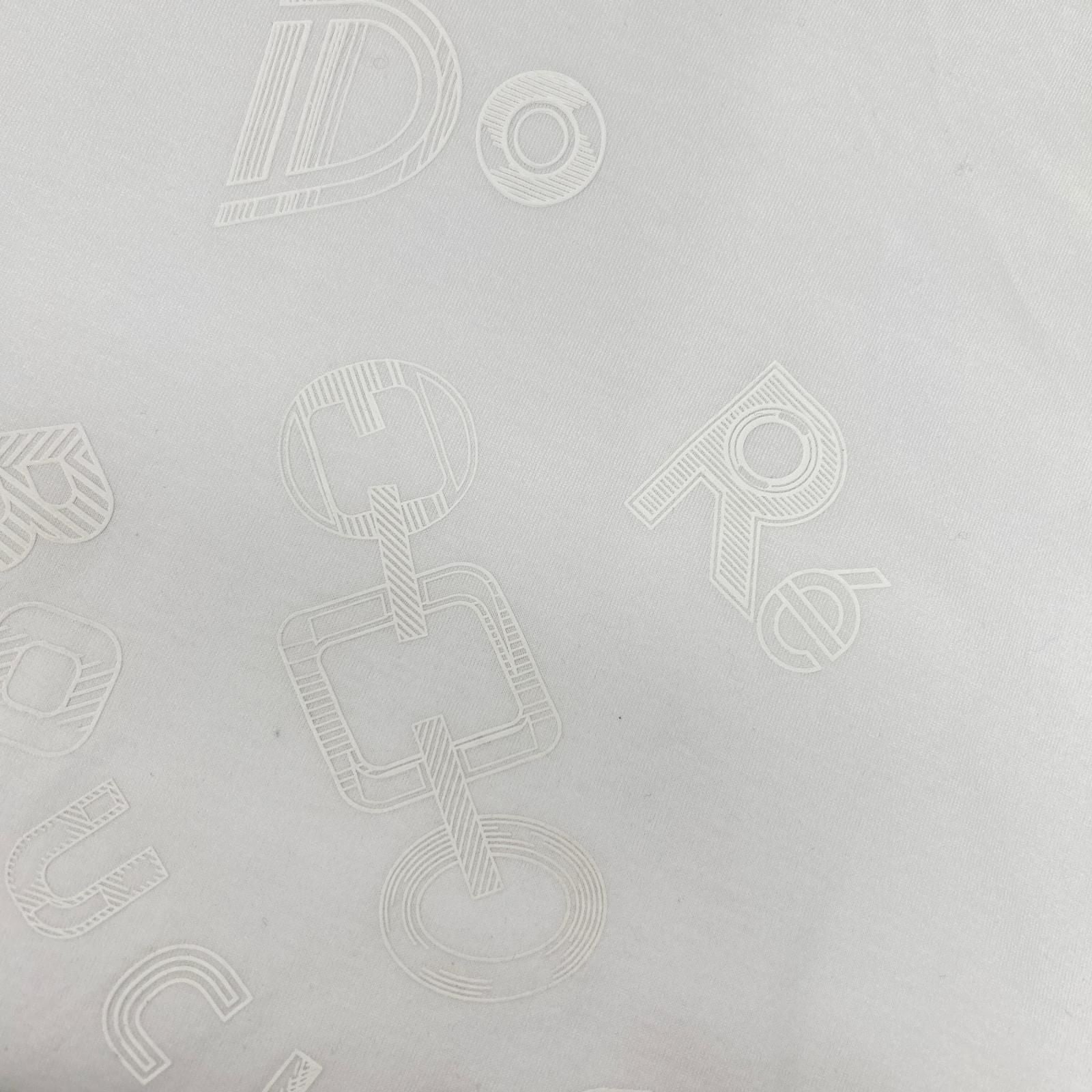 Hermes White Print Cotton Dress 38 — view 8