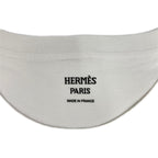 Hermes White Print Cotton Dress 38 — view 3
