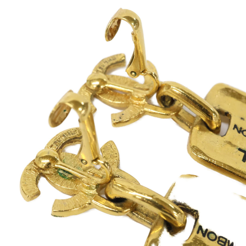 Chanel CC Logo Cambon Plate Earring — view 5