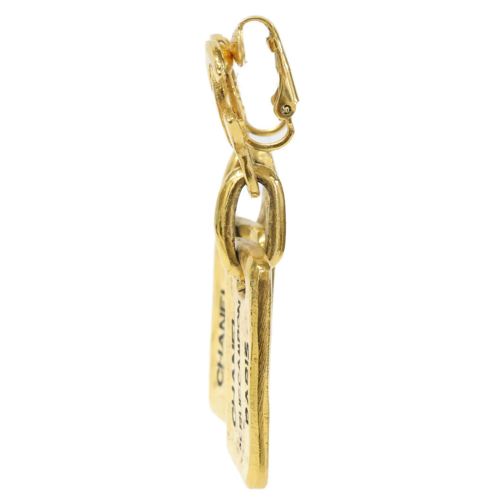 Chanel CC Logo Cambon Plate Earring — view 2