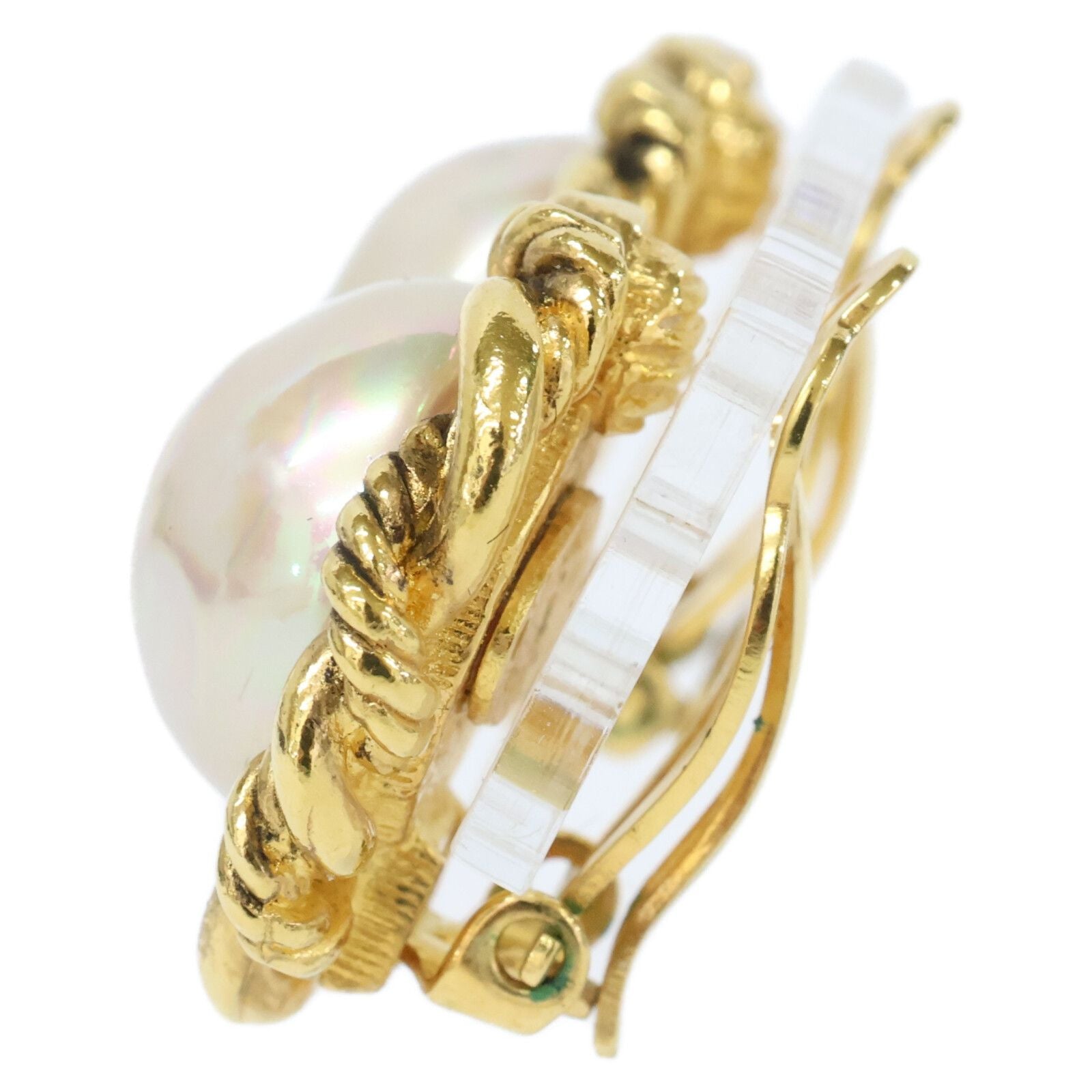 Chanel Pearl Round Earring — view 2