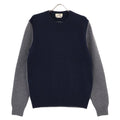 Hermes Navy Bicolor Cashmere Cotton Sweater