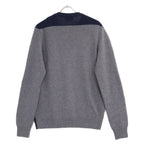 Hermes Navy Bicolor Cashmere Cotton Sweater — view 2