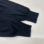 Hermes Navy Allover Knit Cotton Zip Top XL Sweater — view 7