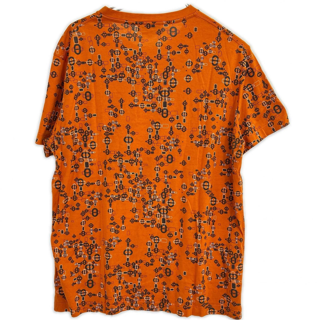 Hermes Orange Chaine D'ancre Pattern Cotton T-Shirt XL — view 2