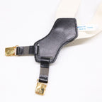 Chanel Leather Fabric Logo Suspenders — view 6