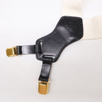 Chanel Leather Fabric Logo Suspenders — view 2