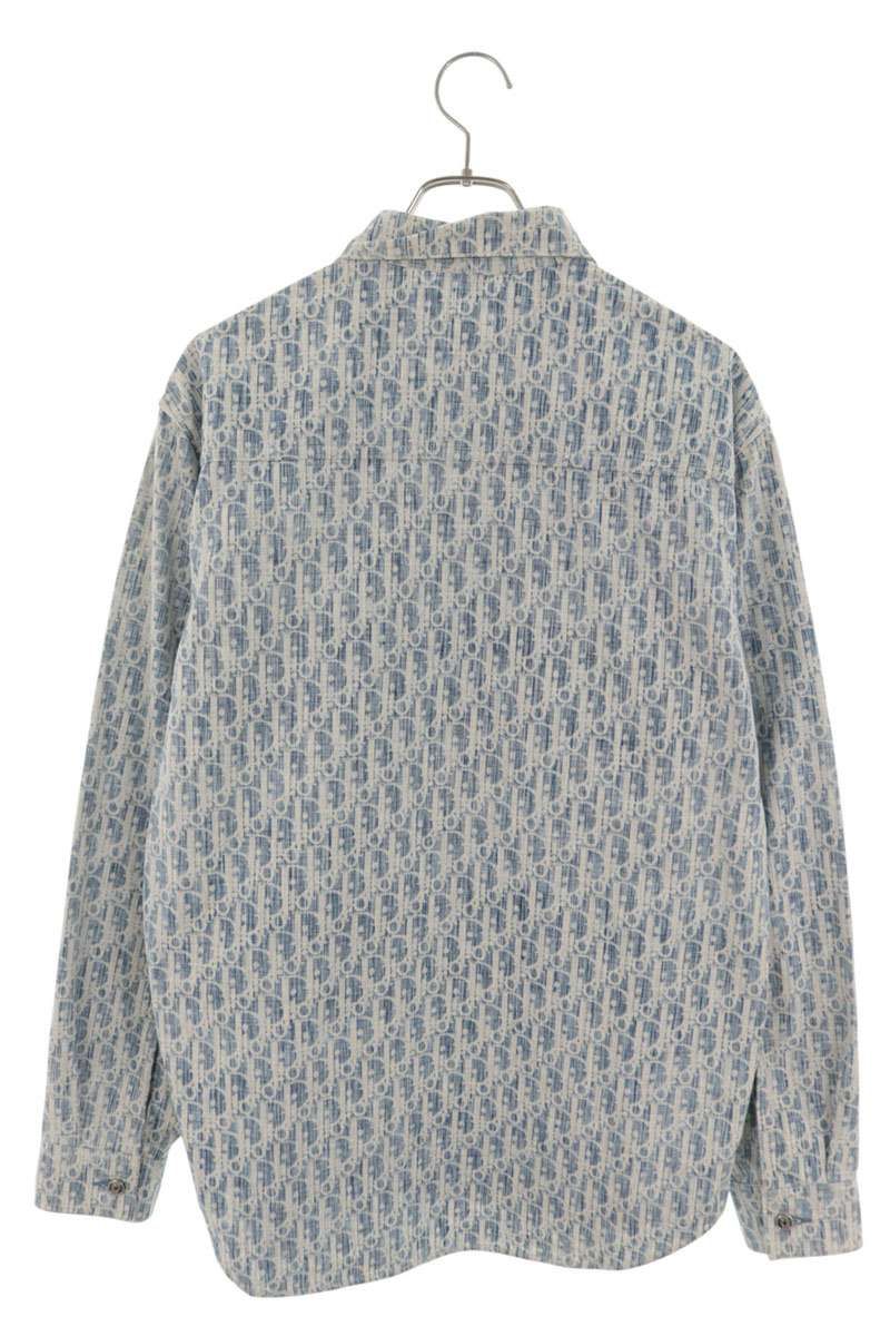 Dior Oblique Denim Long Sleeve Shirt 38 — view 2