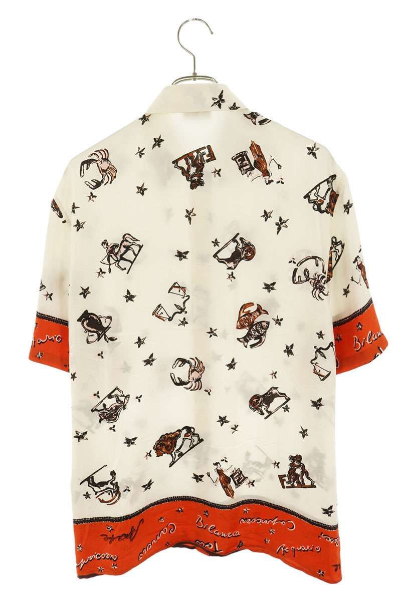 Fendi Silk Allover Pattern Short Sleeve Shirt 39 — view 2