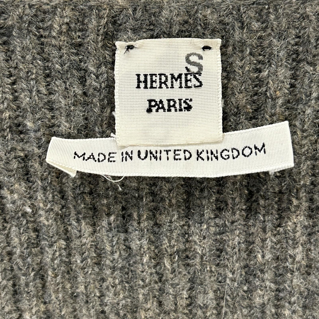 Hermes Era Cashmere V-neck Knit Sweater Solded 40 — view 3