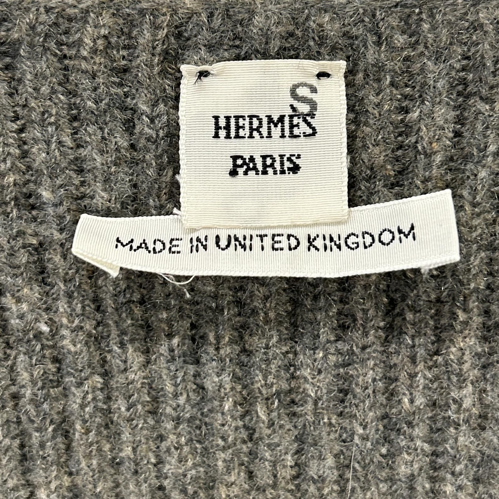 Hermes Era Cashmere V-neck Knit Sweater Solded 40 — view 3