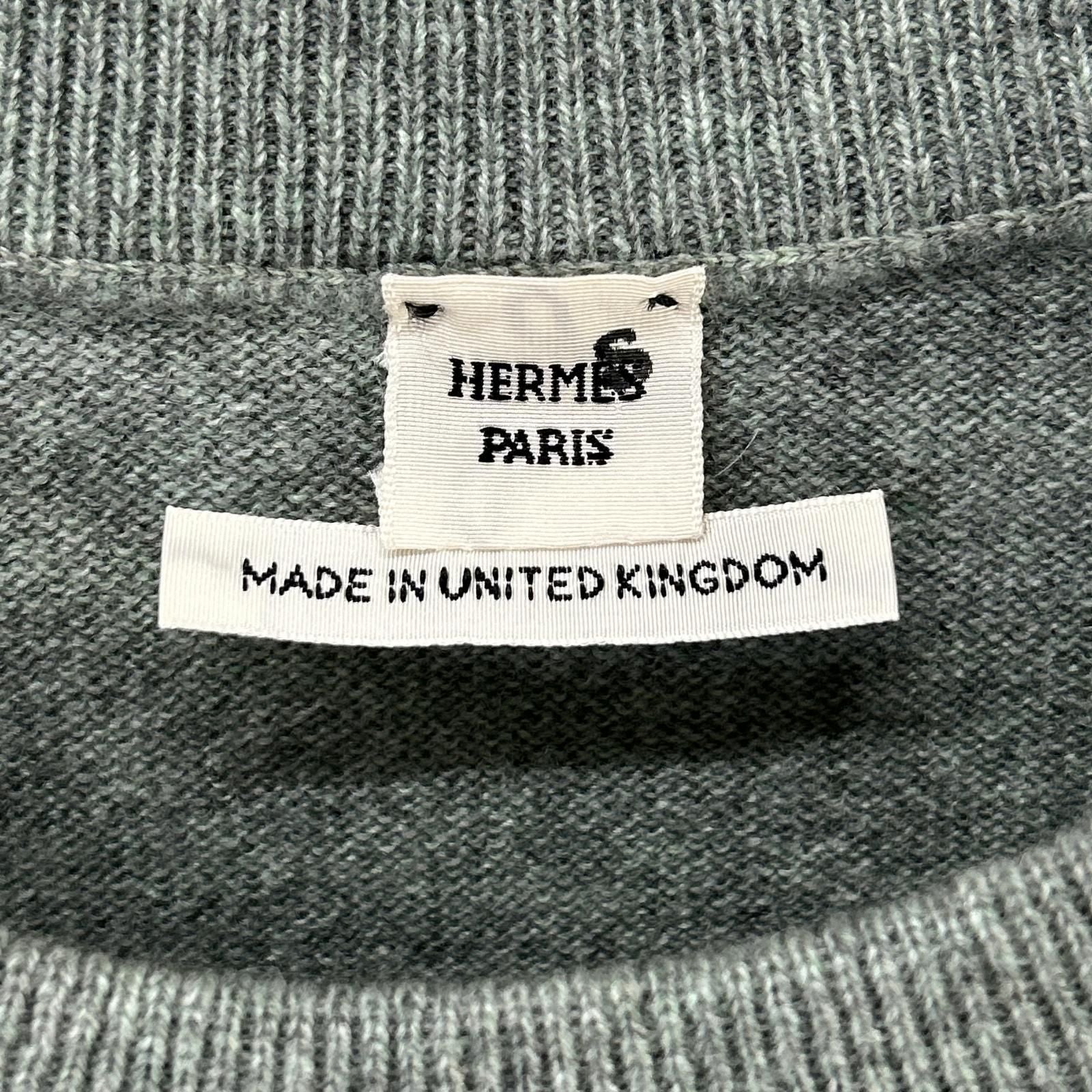 Hermes Era Green Cashmere Short Sleeve Knit 40 Sweater — view 3
