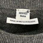 Hermes Era Gray Cashmere Short Sleeve Knit 40 Sweater — view 3