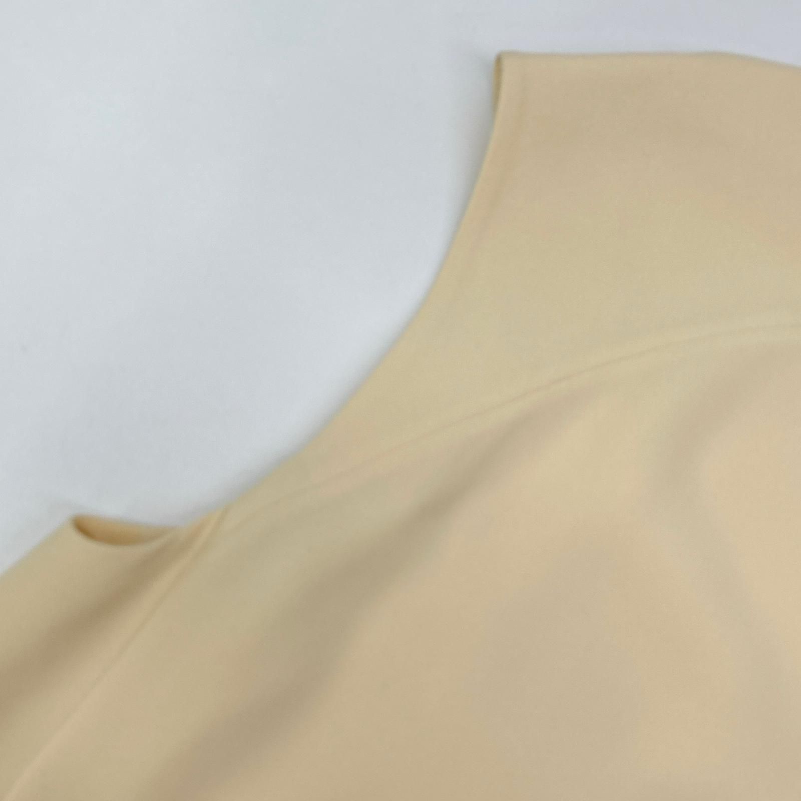 Hermes Era Off White Silk Sleeveless Dress 40 — view 6