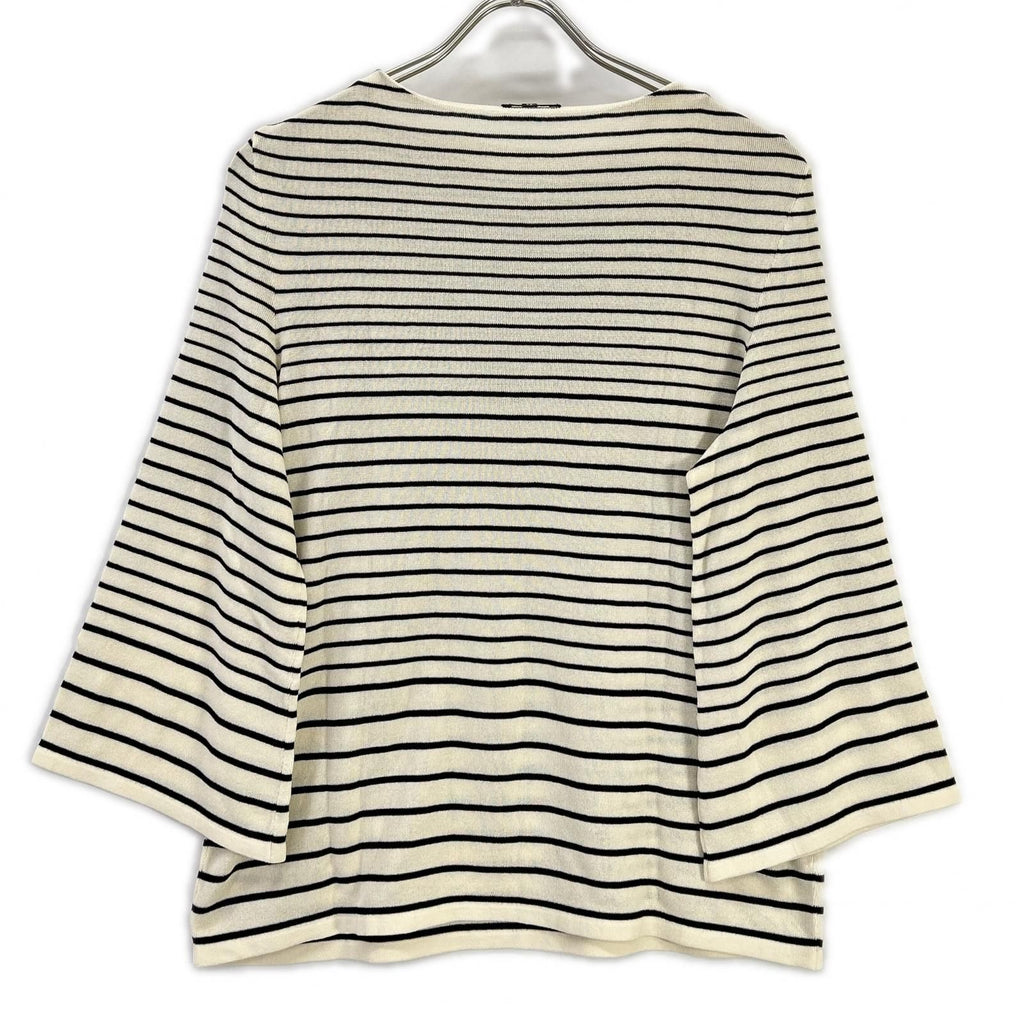 Chanel Faux Pearl Button Border Knit 42 Sweater — view 2