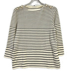 Chanel Faux Pearl Button Border Knit 42 Sweater