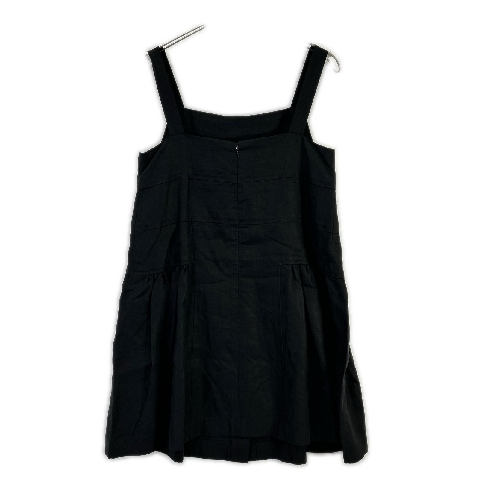 Chanel Gripoix Button Linen Dress 38 — view 2