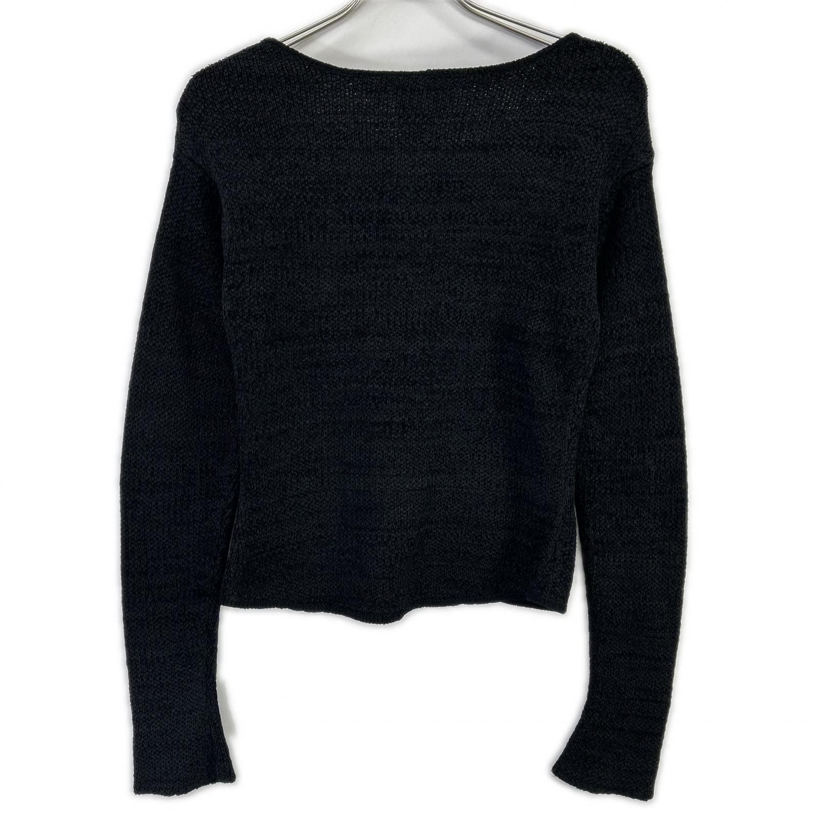 Chanel CC Button Silk Cashmere Knit Cardigan 38 — view 2