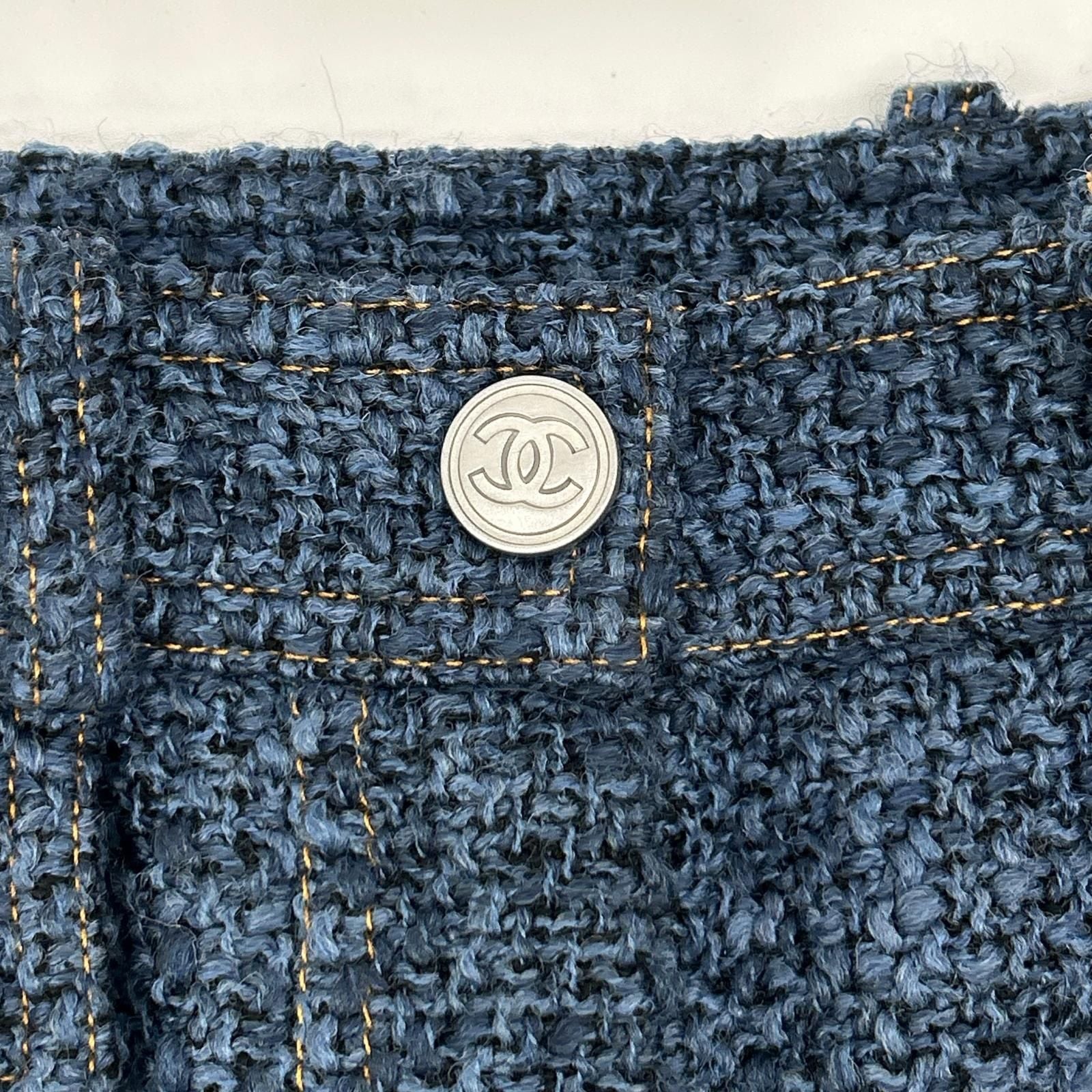 Chanel Denim Tweed Skirt 36 — view 6