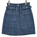 Chanel Denim Tweed Skirt 36