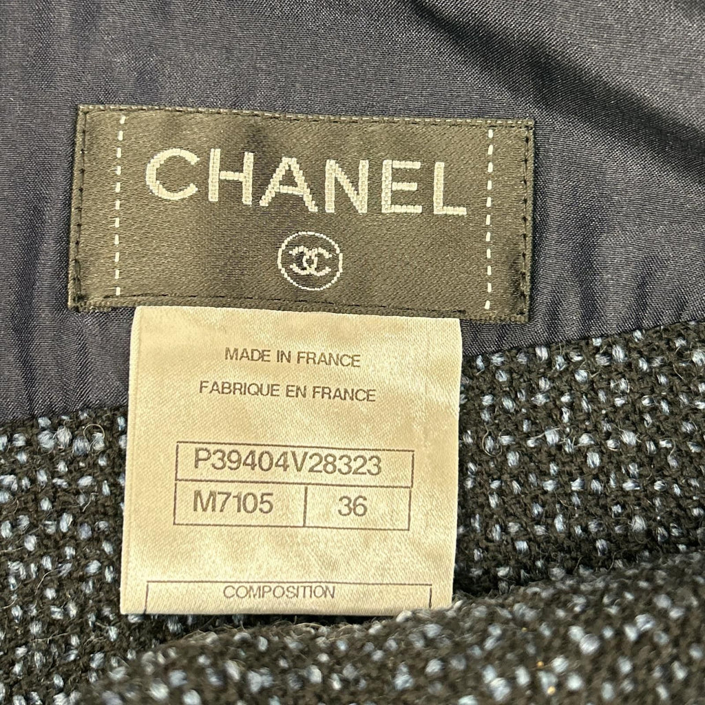 Chanel Denim Tweed Skirt 36 — view 3