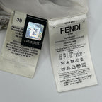 Fendi Logo Silk Flare Skirt 38 — view 4
