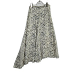 Fendi Logo Silk Flare Skirt 38