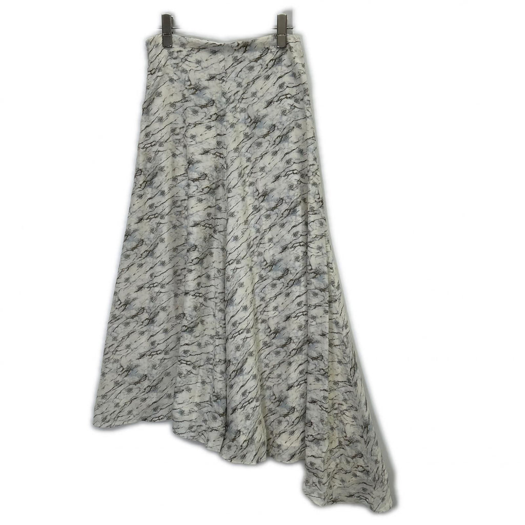 Fendi Logo Silk Flare Skirt 38 — view 2
