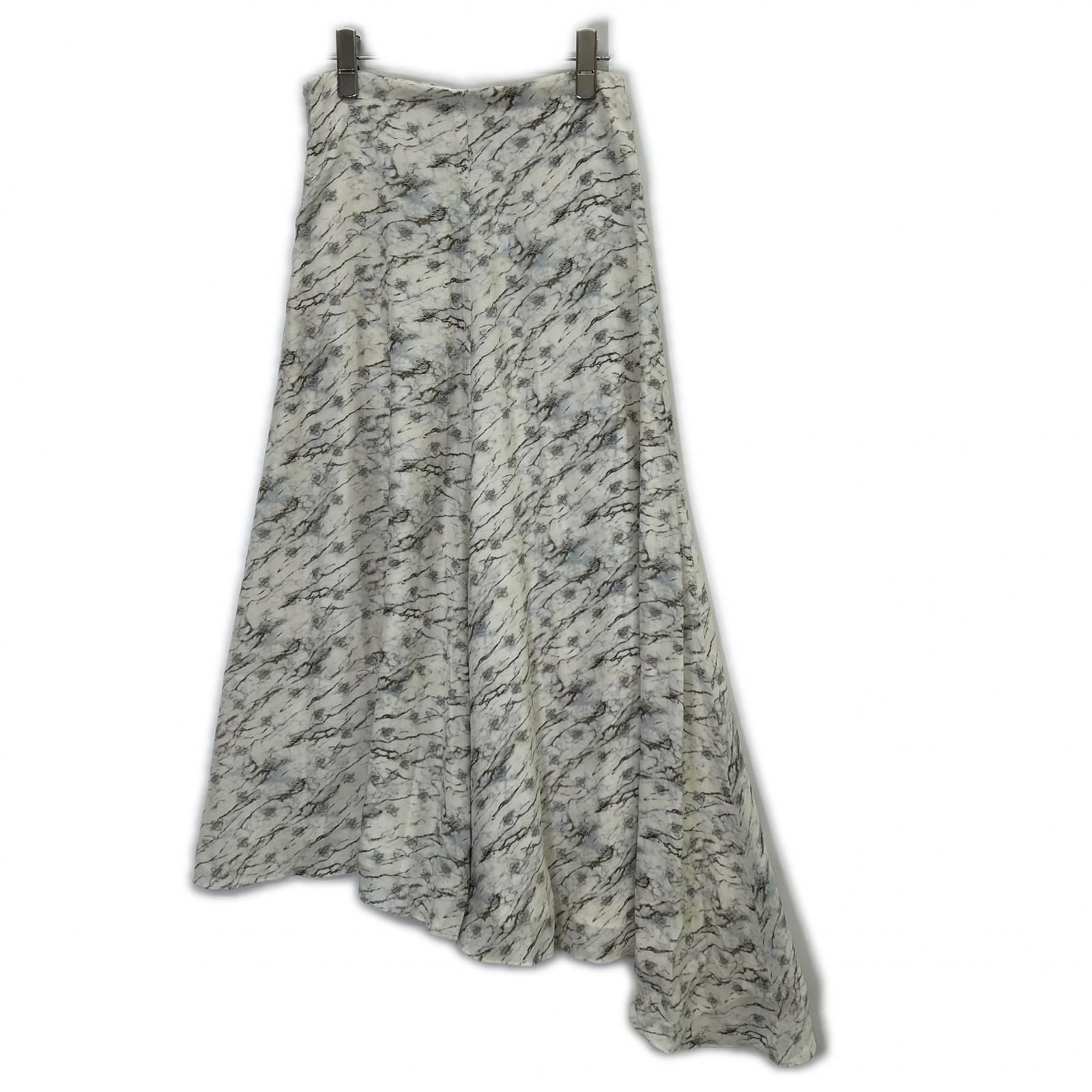 Fendi Logo Silk Flare Skirt 38 — view 2