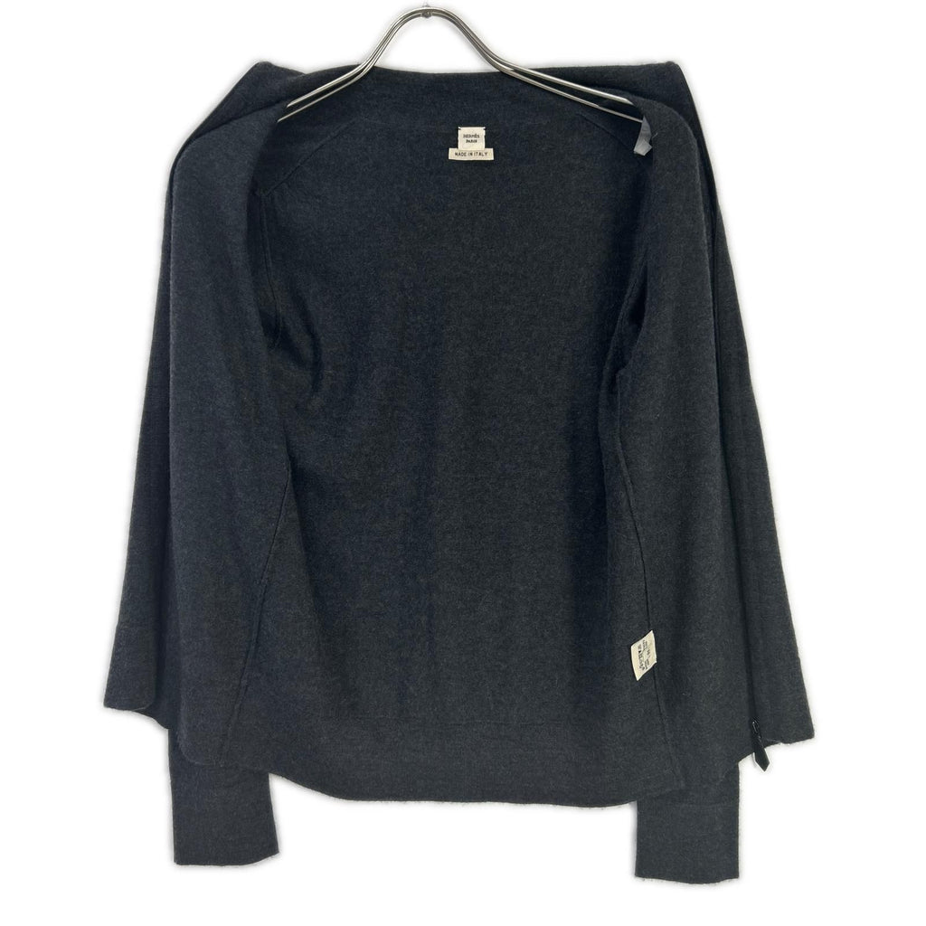Hermes Gray Cashmere Zip Knit 36 Sweater — view 3