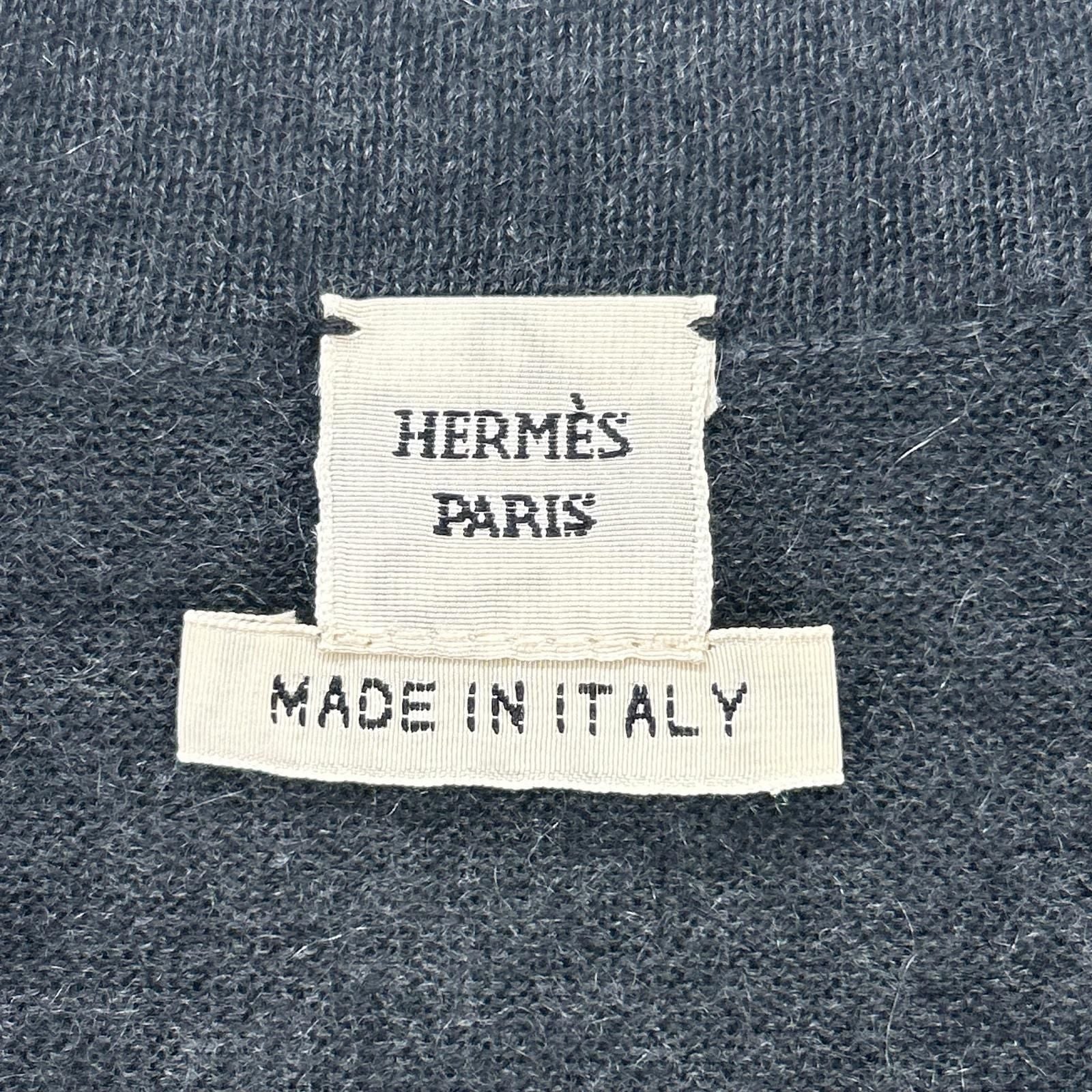Hermes Gray Cashmere Zip Knit 36 Sweater — view 4