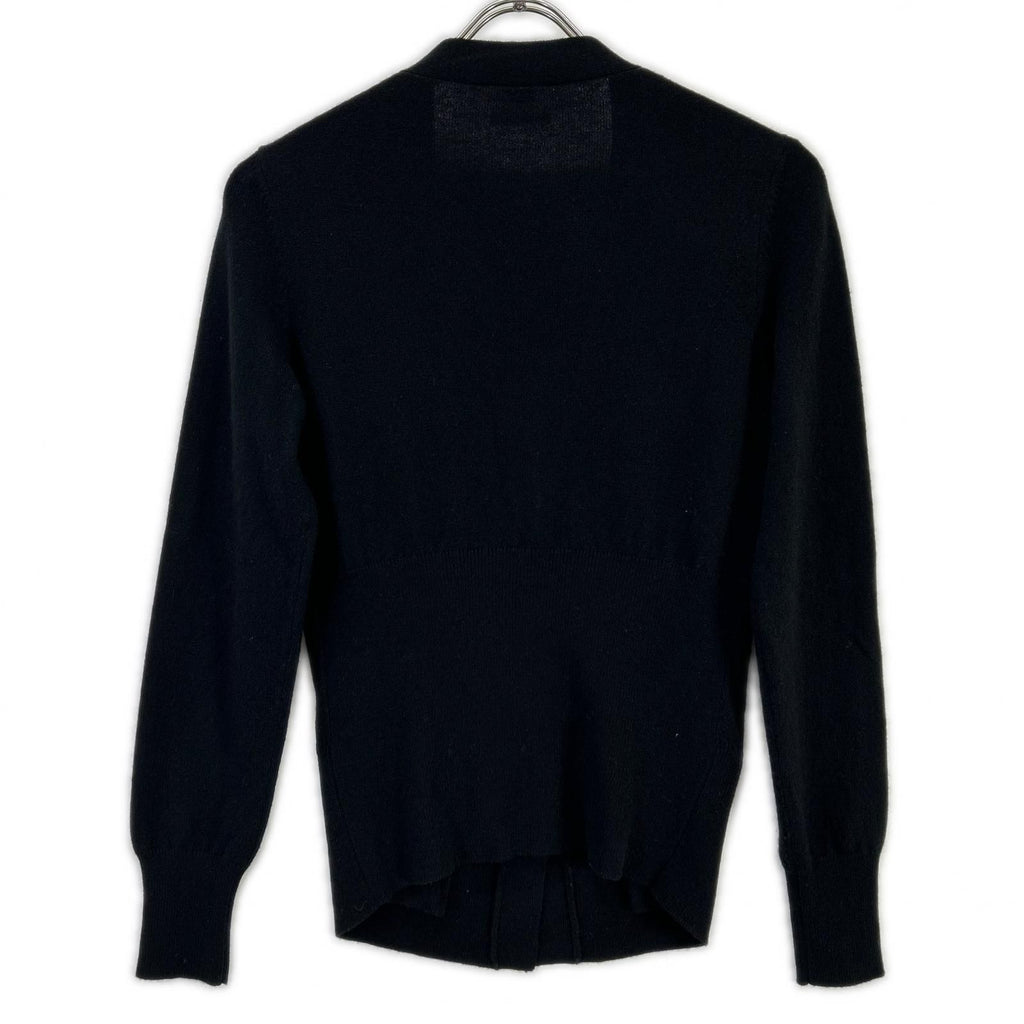 Hermes Black Cashmere Cardigan 36 — view 2