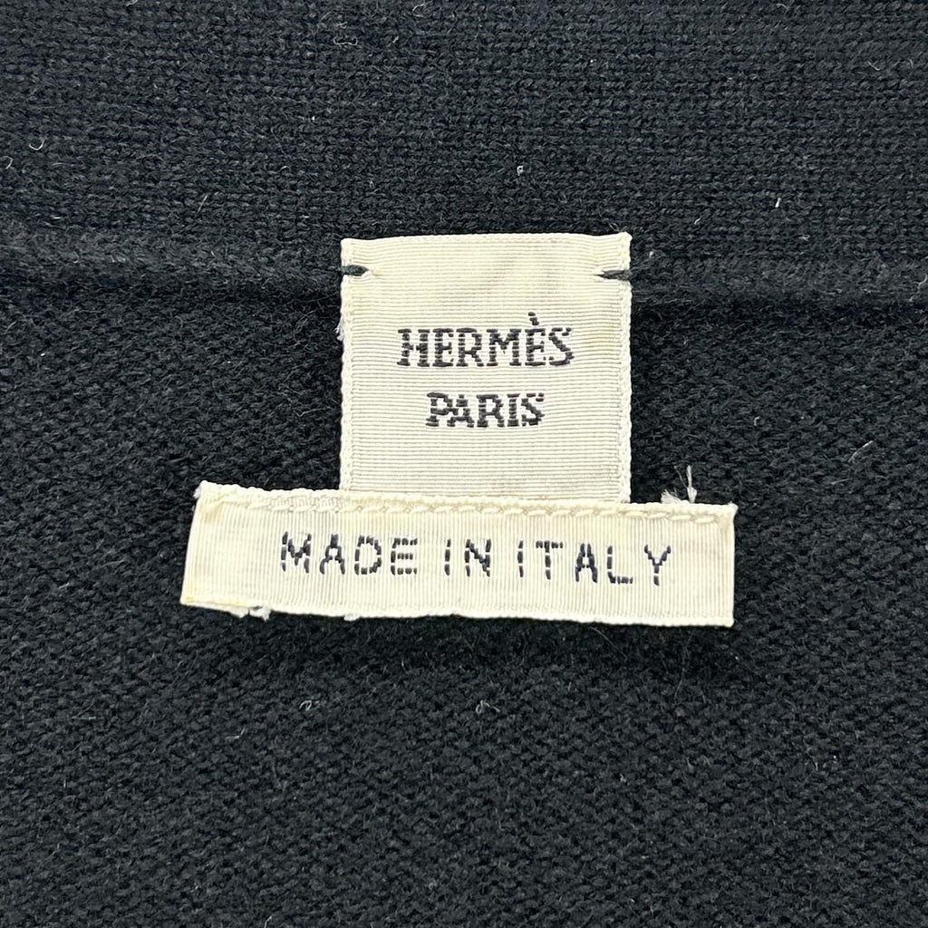 Hermes Black Cashmere Cardigan 36 — view 4