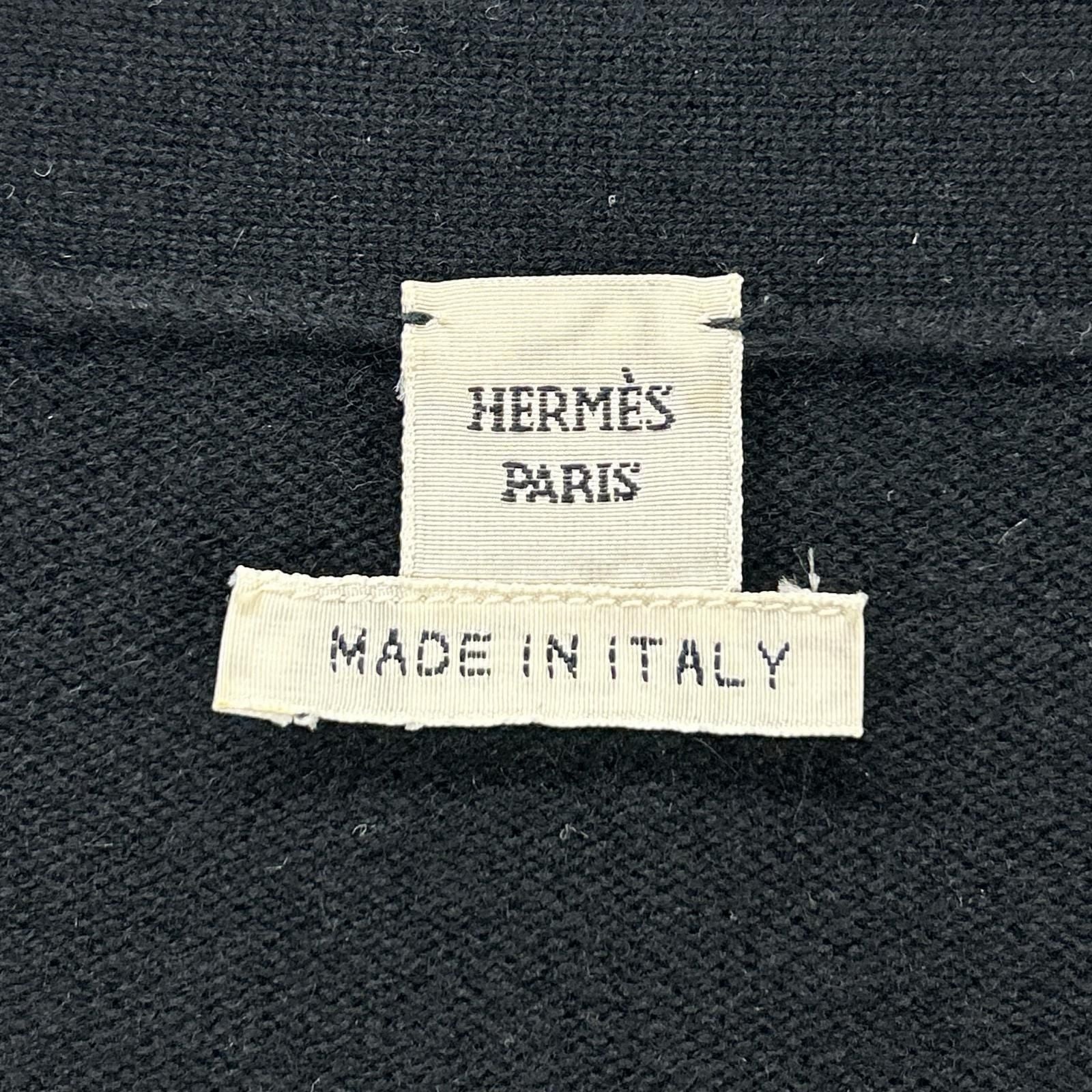 Hermes Black Cashmere Cardigan 36 — view 4