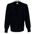Hermes Black Cashmere Cardigan 36